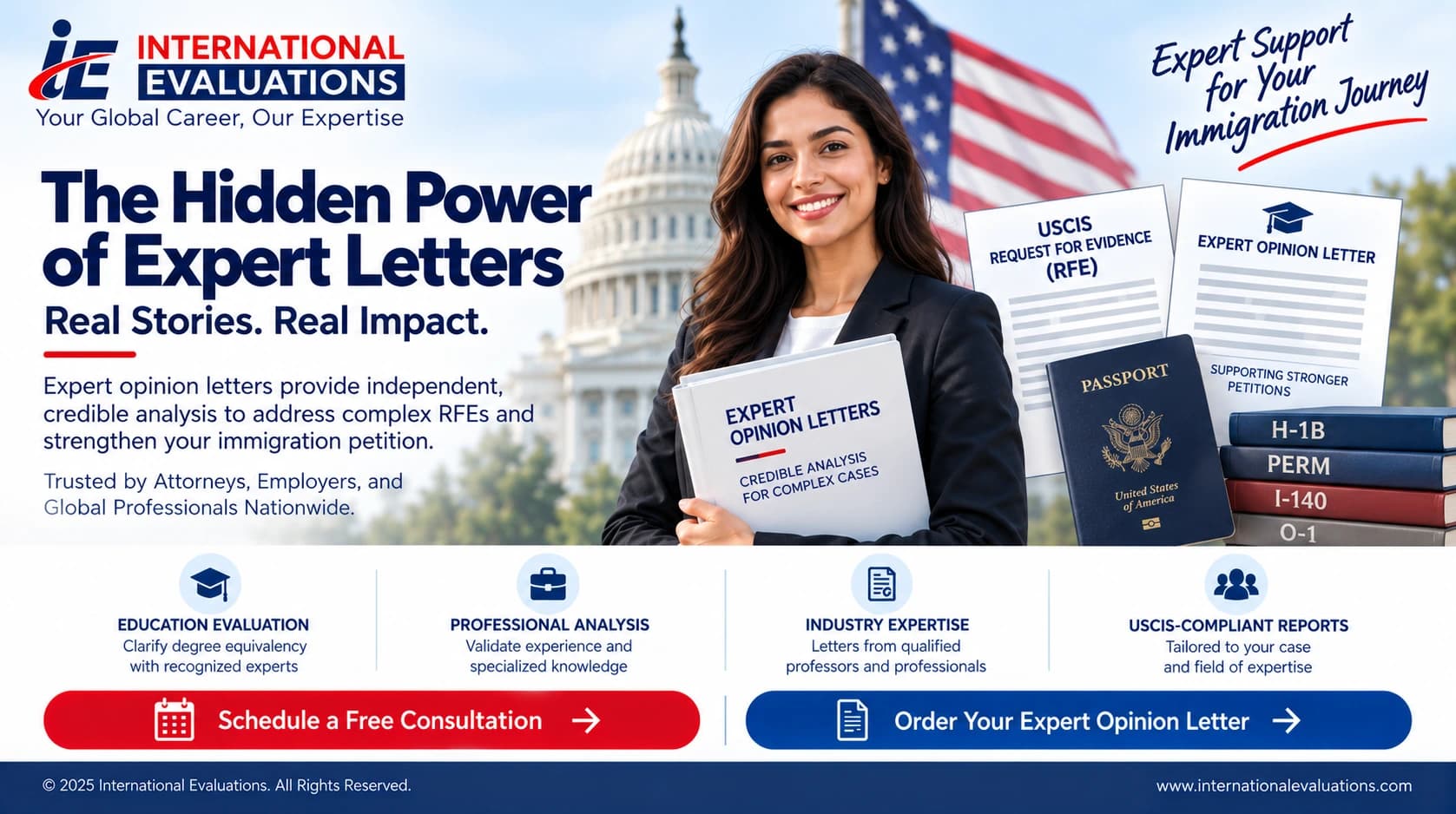 Expert opinion letters for RFE responses with professional analysis and immigration documentation.