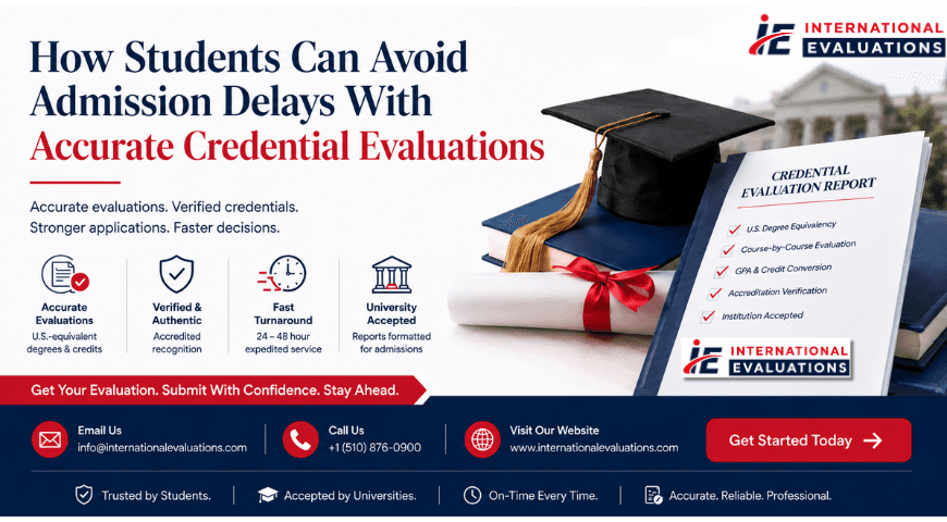 How Students Can Avoid Admission Delays With Accurate Credential Evaluations