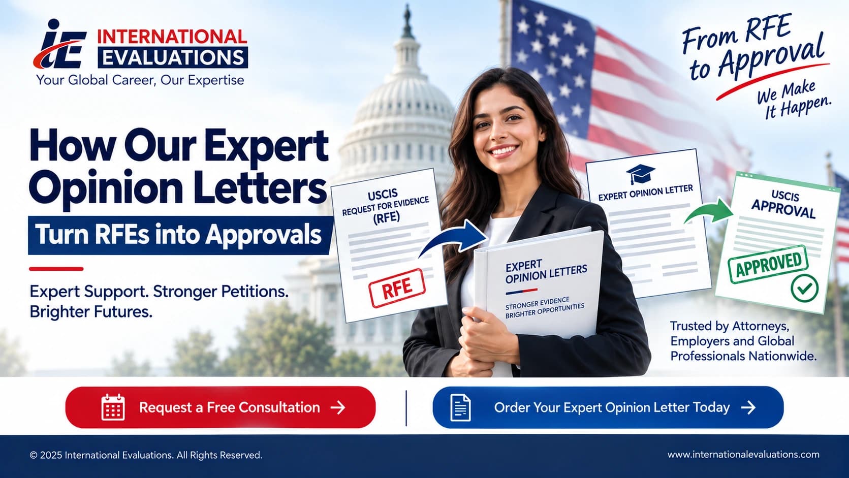 Expert opinion letters for RFE responses and U.S. immigration documentation.